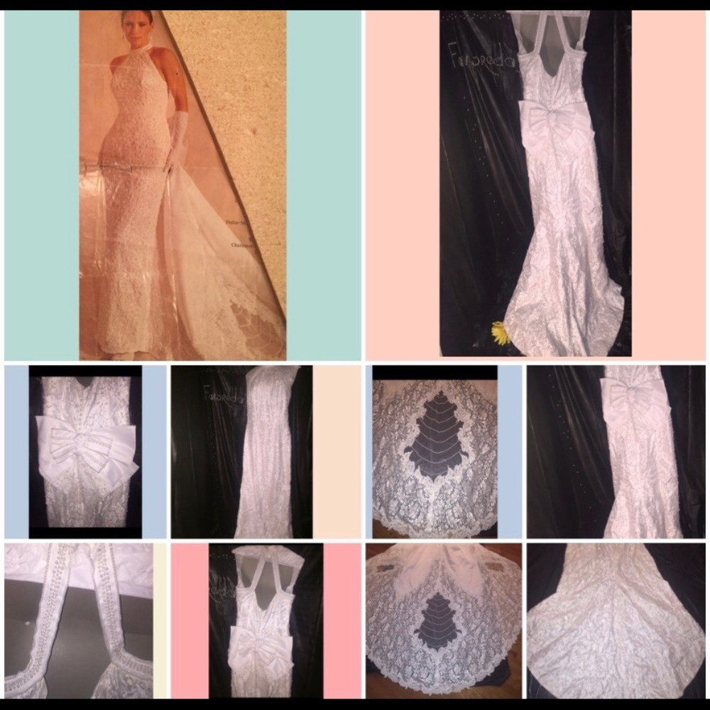 Wedding gown -  Vintage Elegant wedding gown & long train